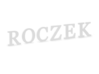 Drewniany napis dekoracyjny ROCZEK biały 20cm DL1-ROCZEK-008