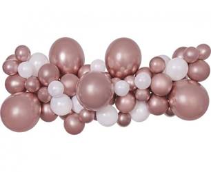 Girlanda balonowa Różowo-złota DIY 031393