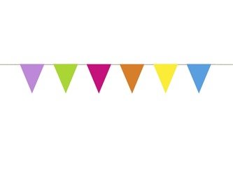 Girlanda kolorowe flagi na urodziny 1,15m FLG3