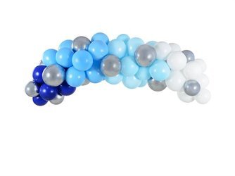 Girlanda organiczna z balonów niebieska DIY 200cm 61el. GBN4
