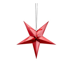 Gwiazda papierowa 30cm czerwona 1szt GWP1-30-007M
