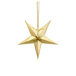 Gwiazda papierowa 30cm złota 1szt GWP1-30-019M