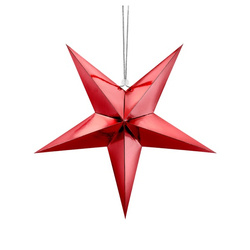Gwiazda papierowa 45cm czerwona 1szt GWP1-45-007M