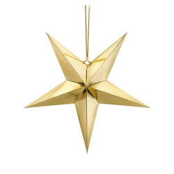 Gwiazda papierowa 45cm złota 1szt GWP1-45-019M