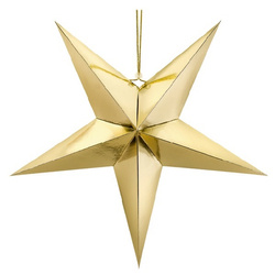 Gwiazda papierowa 70cm złota 1szt GWP1-70-019M