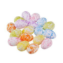 Jajka nakrapiane kolorowe na Wielkanoc 18 sztuk YP2165
