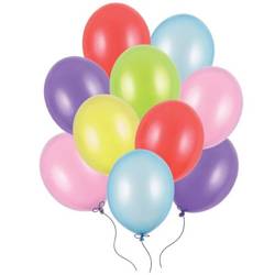 Kolorowe balony metaliczne 30cm 10 sztuk SB14M-000-10x