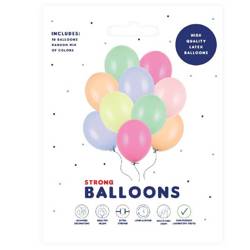 Kolorowe balony pastelowe 27cm 10 sztuk SB12P-000P-10x
