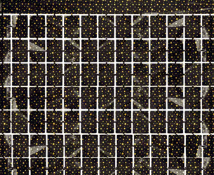 Kurtyna imprezowa czarna w gwiazdki kwadrat 100x200cm 1 sztuka SH-KKGC