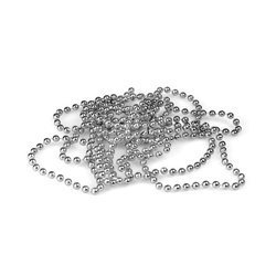 Łańcuch choinkowy koraliki girlanda srebrny 270cm 4mm BG7001SRE-9850