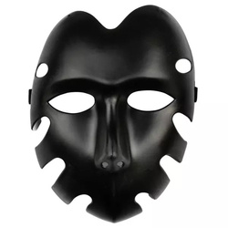 Maska czarna na Halloween 22x17cm 1szt 130131