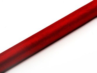 Organza czerwona 36cm x 9m 1 rolka ORP-007