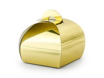Pudełeczka dla gości Premium złote 10 sztuk PUDP23-019M