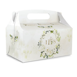 Pudełko na ciasto komunijne kwiatki IHS 1 sztuka PK16s-1x