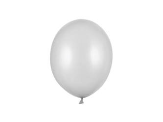 Srebrne balony metaliczne 23cm 100 sztuk SB10M-018-100x