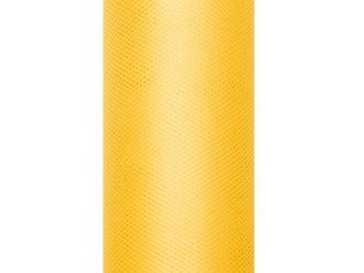 Tiul dekoracyjny żółty 15cm x 9m 1 rolka TIU15-009