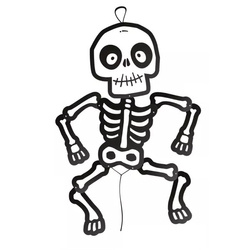 Wiszący szkielet Halloween Monsters 85cm DIY 1 sztuka 129739