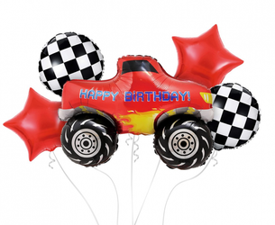 Zestaw balonów samochody Monster Truck 5 sztuk BZ-HTRK