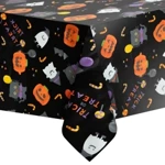 Obrus foliowy na Halloween czarny 137x274cm 152706