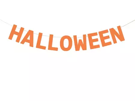  Baner Halloween pomarańczowy na Halloween 250cm 1 sztuka GRL105