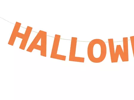  Baner Halloween pomarańczowy na Halloween 250cm 1 sztuka GRL105