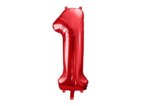 Balon foliowy 1 czerwony 86cm 1szt FB1M-1-007