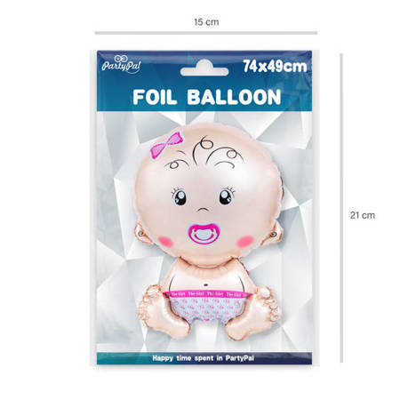 Balon foliowy Dziewczynka 74 x 49 cm 1szt 460152