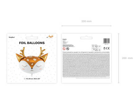 Balon foliowy Jelonek 73x64cm 1 sztuka FB101