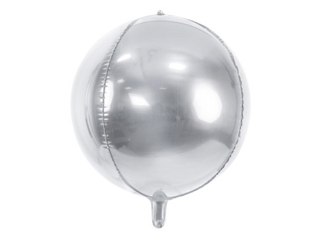 Balon foliowy Kula, 40cm, srebrny FB13M-018