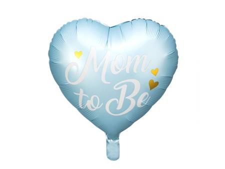 Balon foliowy Mom to Be 35cm niebieski1 sztuka FB92-001
