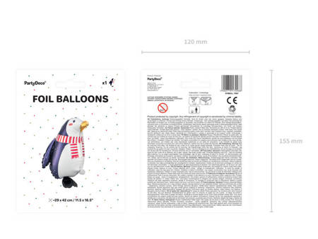 Balon foliowy Pingwin 29x42 cm FB97