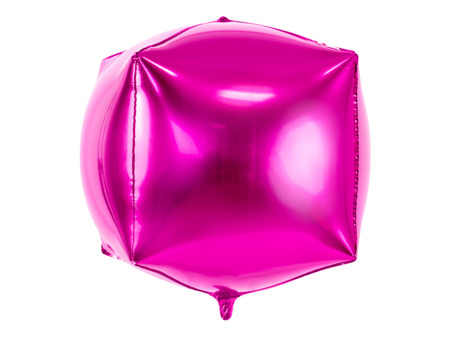 Balon foliowy Sześcian, 35x35x35cm, ciemny różowy FB14M-006