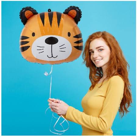 Balon foliowy Tygrys 41x36cm 1szt BF-HTYG