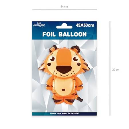 Balon foliowy Tygrys 46x63cm 1 sztuka 460419