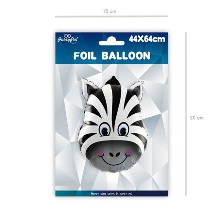 Balon foliowy Zebra ok. 64 cm 1szt 460203