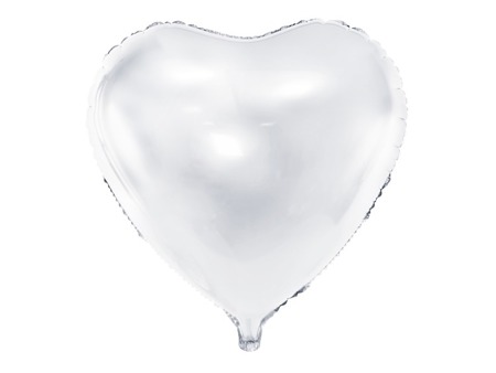 Balon foliowy białe Serce 61cm 1 sztuka FB23M-008