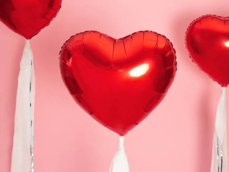 Balon foliowy serce czerwone 45cm 1 sztuka FB9M-007