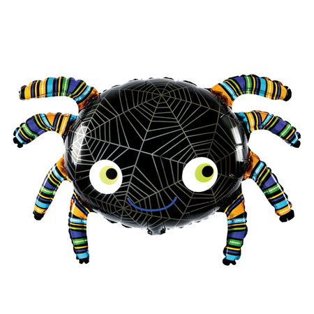 Balon na Halloween pająk foliowy 1 sztuka 460447