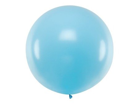 Balon okrągły pastelowy błękitny 100cm 1 sztuka OLBO-001J