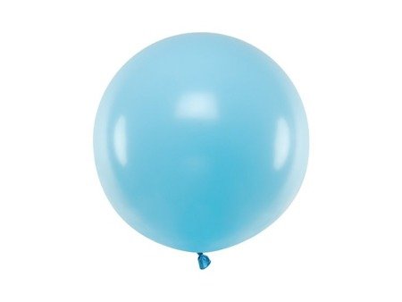 Balon okrągły pastelowy błękitny 60cm 1 sztuka OLBOM-001J