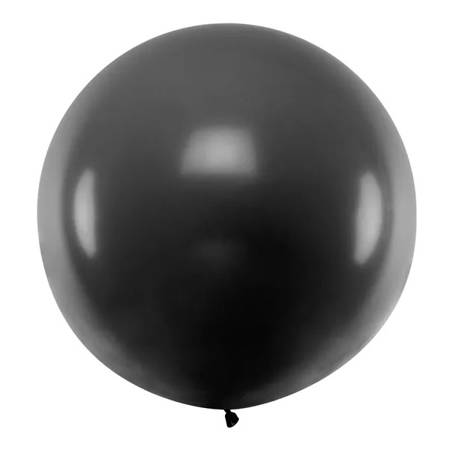 Balon okrągły pastelowy czarny 100cm 1 sztuka OLBO-025
