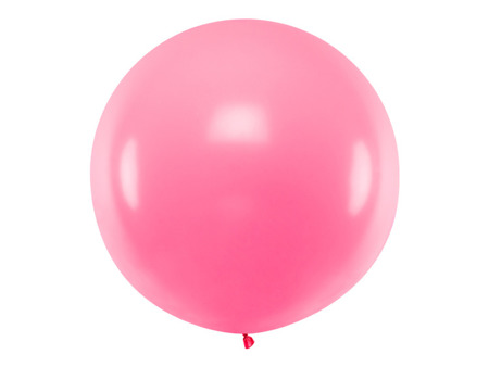Balon okrągły pastelowy różowy 100cm 1 sztuka OLBO-004