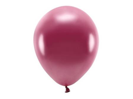 Balony Eco 26cm metalizowane bordowe 100 sztuk ECO26M-082-100x