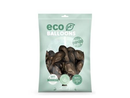 Balony Eco 26cm metalizowane brązowe 100 sztuk ECO26M-032-100x