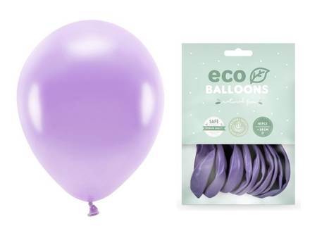 Balony Eco 26cm metalizowane lawendowe 10 sztuk ECO26M-002-10