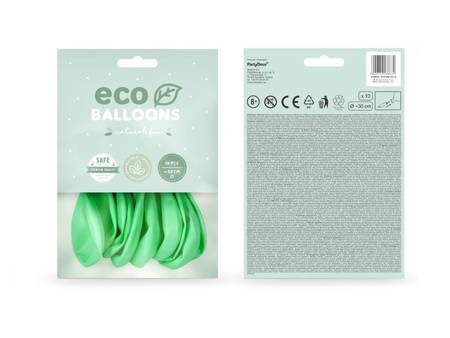 Balony Eco 26cm metalizowane mięta 10 sztuk ECO26M-103-10