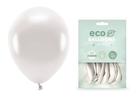 Balony Eco 26cm metalizowane perłowe 10 sztuk ECO26M-070-10