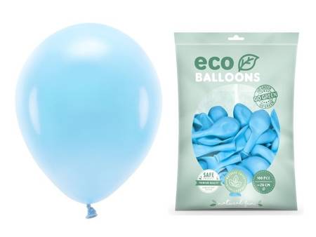Balony Eco 26cm pastelowe błękitne 100 sztuk ECO26P-011-100x