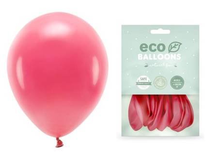 Balony Eco 26cm pastelowe jasny czerwony 10 sztuk ECO26P-007J-10