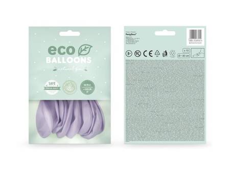 Balony Eco 26cm pastelowe jasny liliowy 10 sztuk ECO26P-004J-10